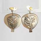 Сребърни обеци с пилета